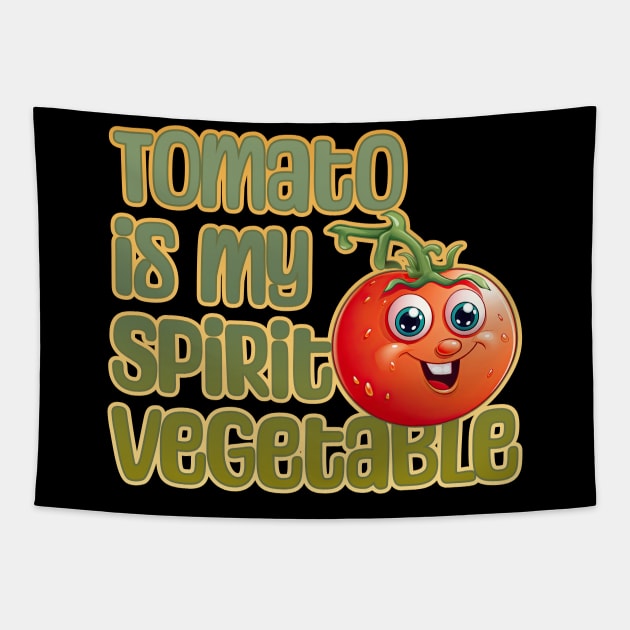 Tomato is My Spirit Vegetable Tapestry by DanielLiamGill