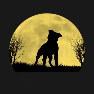 Under the moon staffie T-Shirt