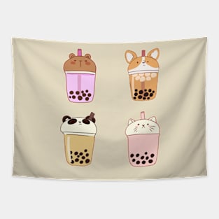 boba animals pack Tapestry