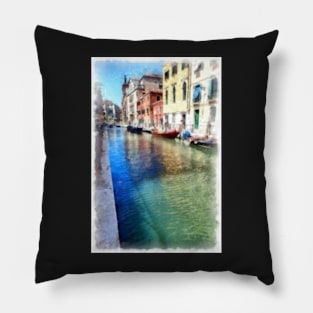 Rio in Venice, Italy Pillow