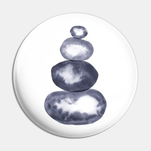 Navy blue balancing stones Pin