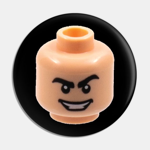Lego Head Pin by MindsparkCreative