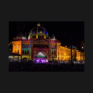 Electric Night at Flinders St Station T-Shirt