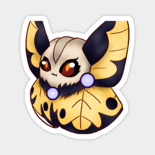 Cute Moth Drawing Magnet