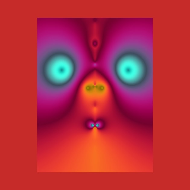 Cute fractal face three by Coveante