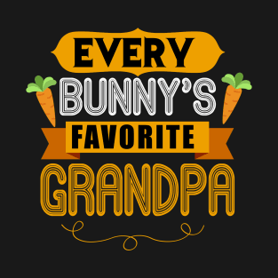 MENS EVERY BUNNYS FAVORITE GRANDPA SHIRT CUTE EASTER GIFT T-Shirt