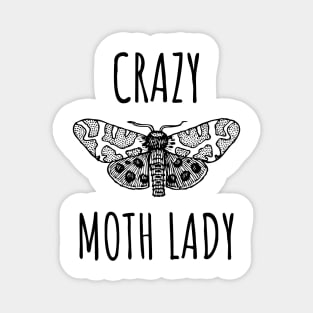 Crazy Moth Lady Magnet
