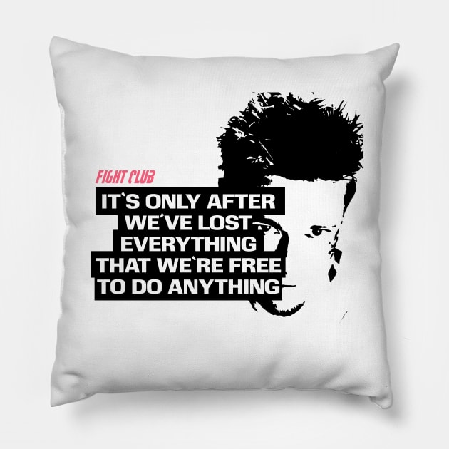 Tyler durden quote Pillow by RataGorrata
