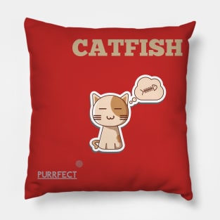 Purrfect Catfish Pillow