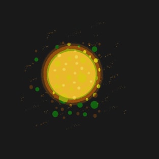 Abstract Yellow Planet T-Shirt