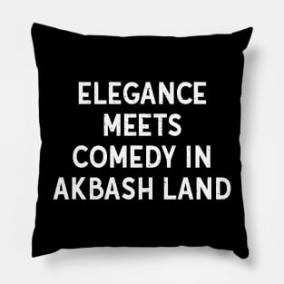 Elegance Meets Comedy in Akbash Land Pillow