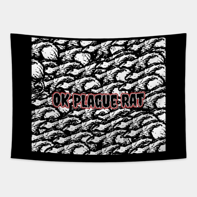 OK Plague Rat Rat Swarm Tapestry by aaallsmiles