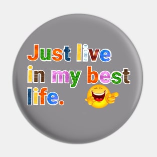 best life text art Design Pin