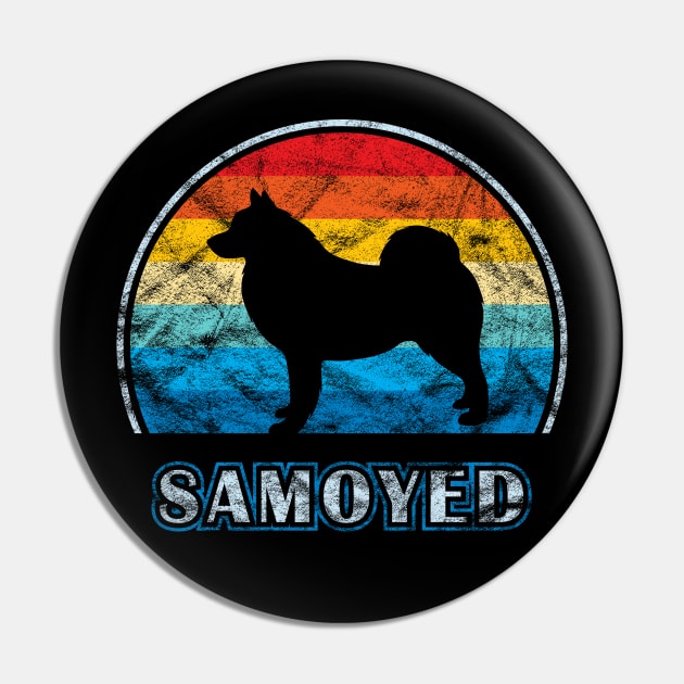 Samoyed Vintage Design Dog Pin by millersye