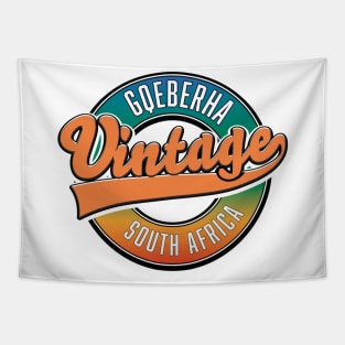 Gqeberha south africa vintage logo. Tapestry