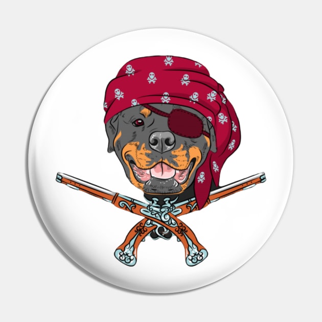 Dog pirate pattern Pin by Flower Queen