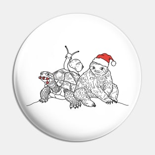 Slow Holidays Minimalist Pin