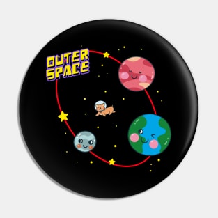 Outer Space | Cute Kids Pin