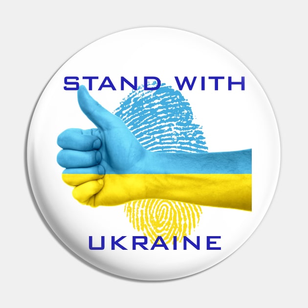 Ukraine - Stand With Ukraine Pin by DeVerviers