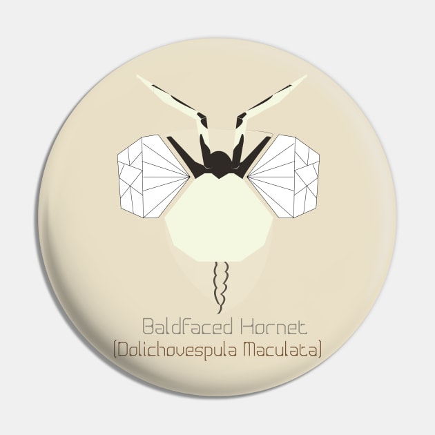 "Bug Eyes" - Baldfaced Hornet Pin by LEclectiqueNoir