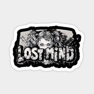 Lost Mind lady Graphic T-shirt 01 Magnet