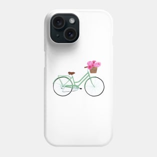 Bicycle Basket Full of Flowers Phone Case