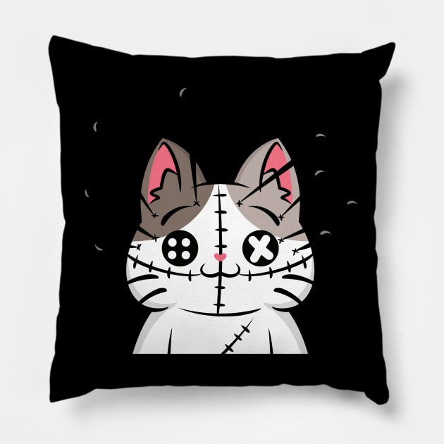 Halloween Costume Cats: Voodoo doll Pillow by Violagrist