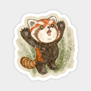 Banzai red panda Magnet