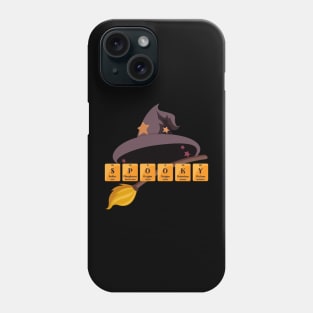 Spooky witchy halloween fun with science Phone Case