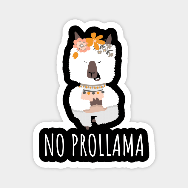 No Prollama Magnet by Little Designer