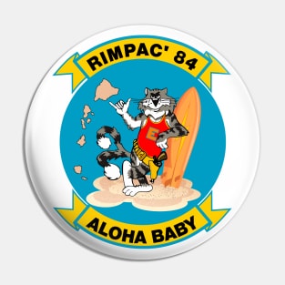 F-14 Tomcat - Aloha Baby - Rimpac'84 - Clean Style Pin