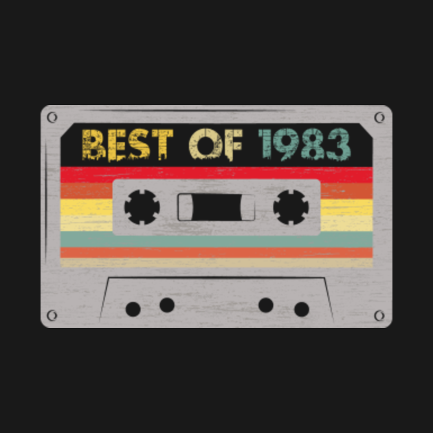 Best Of 1983 38th Birthday Gifts Vintage Cassette Tape - Best Of 1983 ...