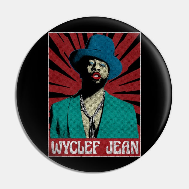 Wyclef jean The Fugees Pop ART Pin by Motor Lipat