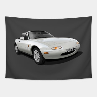 1990 Mazda MX5 in white Tapestry