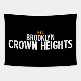 New York Crown Heights - Crown Heights Brooklyn Schriftzug - Crown Heights Logov Tapestry