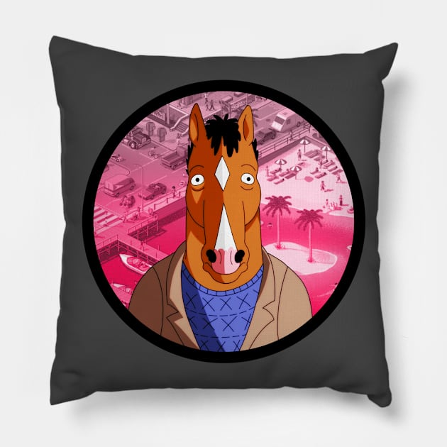 BoJack Pillow by cromarlimo