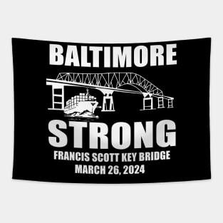 Francis Scott Key Bridge Collapse, Baltimore Bridge, Baltimore Strong, Commemorative March 2024 Tapestry