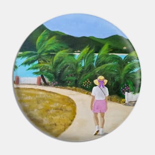 Sue in Paradise Pin