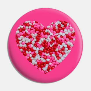 Candy Love Sprinkle Hearts Pin