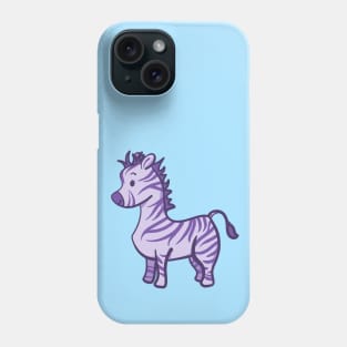 Cute Purple Zebra Phone Case
