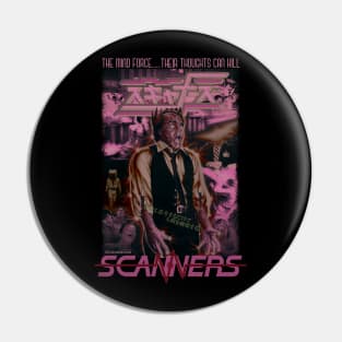 Scanners, Classic Horror (Version 3) Pin