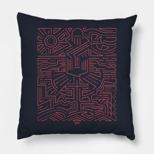 Urban Spirit illustration Pillow