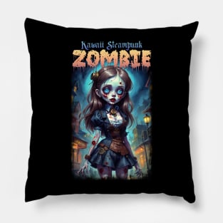 Kawaii Steampunk Zombie 02 Pillow