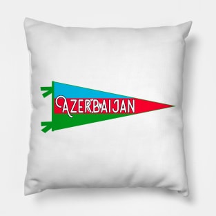 Azerbaijan Flag Pennant Pillow