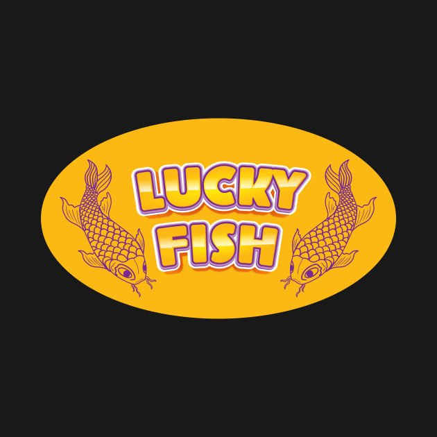 Lucky Fish Yellow Oval by Siren Seventy One