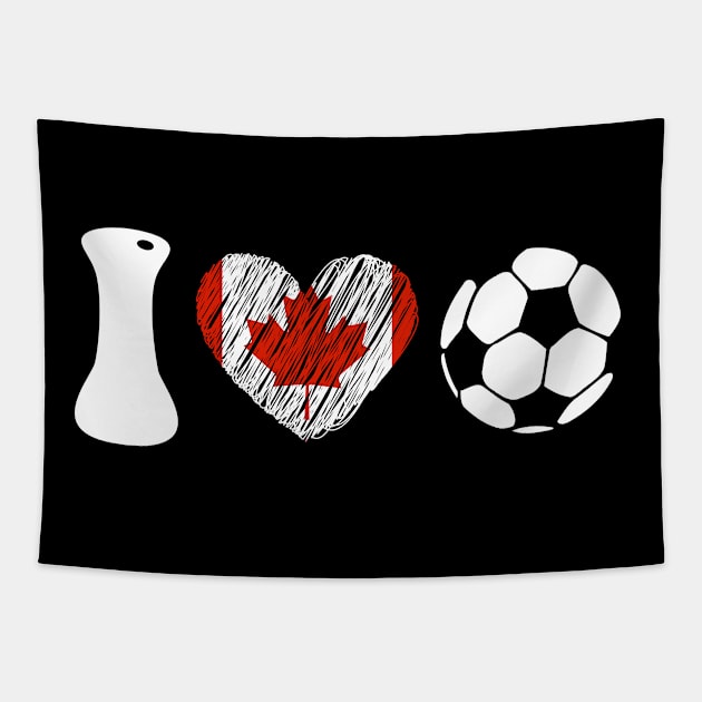 Soccer Lover Canada Tapestry by RankShop