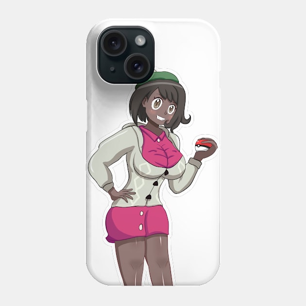 Monster Female Protagonist Dark Skin (Big Chest) Phone Case by Thatfreakgivz