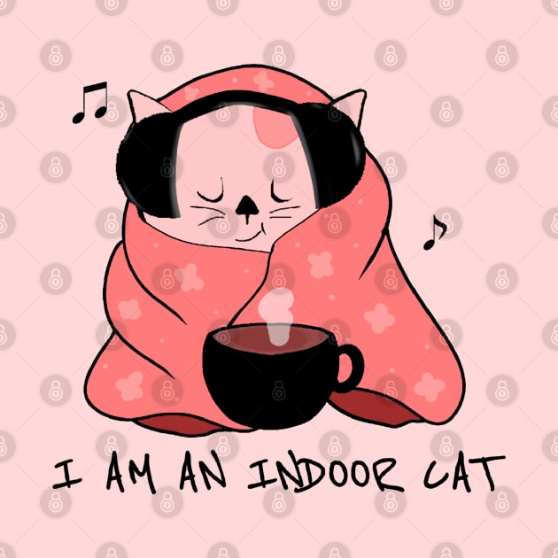 I am an indoor cat - Introvert cat - Indoorsy by Saishaadesigns