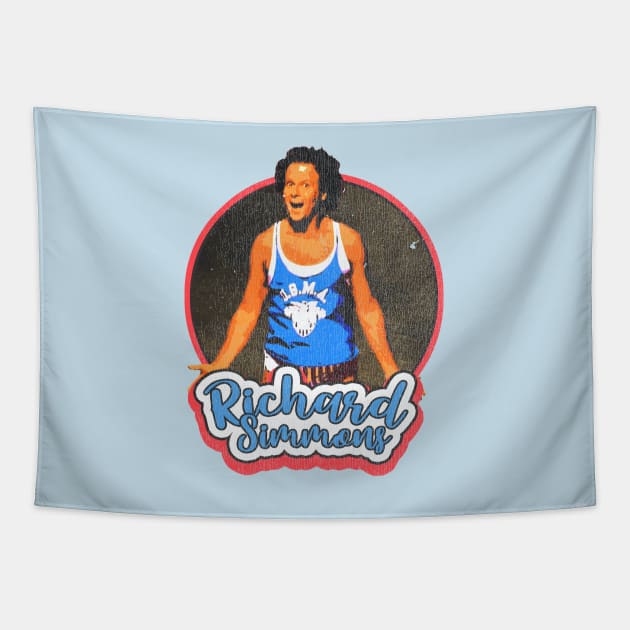 Richard Simmons // Retro 80s Tapestry by Mandegraph