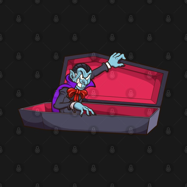 Vampire In Coffin by TheMaskedTooner